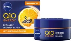 NIVEA Q10plusC Energy Vitamine C & E + Q10 Nachtcrème - 50ml