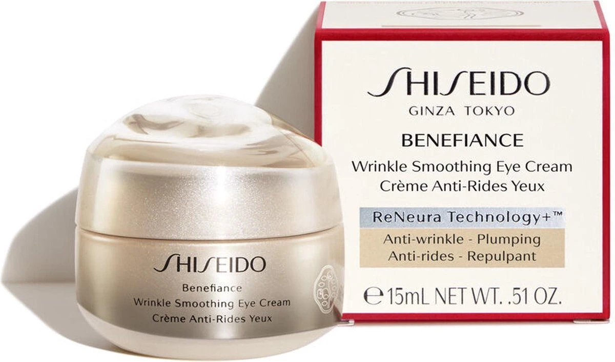 Shiseido Benefiance Wrinkle Smoothing Eye Cream Oogcrème - 15 Ml 4 Shiseido Benefiance Wrinkle Smoothing Eye Cream Oogcrème - 15 Ml - Afbeelding 4