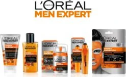L'Oréal Paris Men Expert Hydra Energetic Tissue Gezichtsmasker - 5 Stuks - Herstelt En Hydrateert - Voordeelverpakking -Verzorgingsvoordeel Huis 1200x739 3