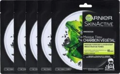 Garnier Skinactive Face Pure Charcoal Gezichtsmasker - 5 Stuks - Voordeelverpakking -Verzorgingsvoordeel Huis 1200x742 2