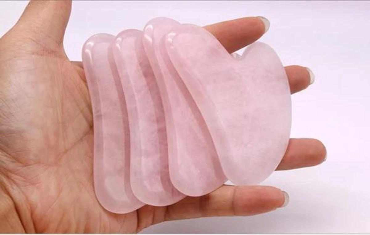 Merkloos Premium Roze Kwarts GuaSha Tool | 100% Echte Rose Quartz | Jade Steen Gezichtstool 6 Merkloos Premium Roze Kwarts GuaSha Tool | 100% Echte Rose Quartz | Jade Steen Gezichtstool - Afbeelding 6