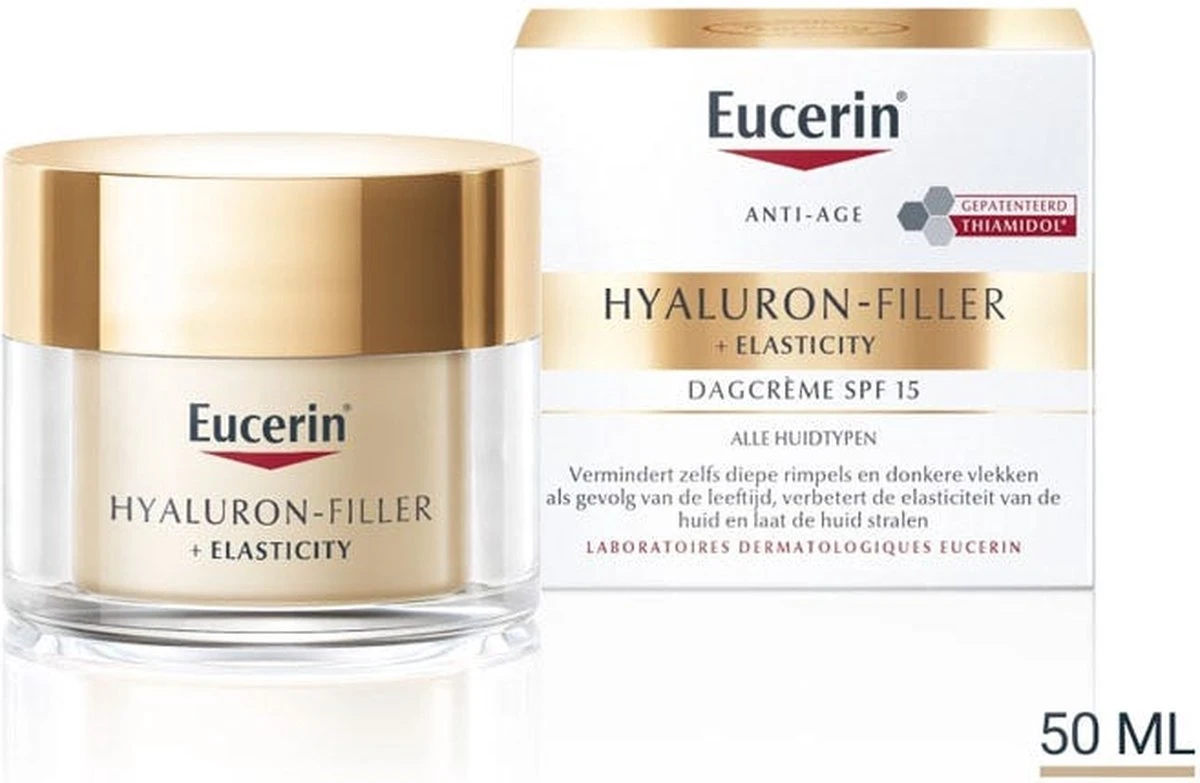 Eucerin Hyaluron-Filler + Elasticity Dagcrème SPF15 Thiamidol 1 Eucerin Hyaluron-Filler + Elasticity Dagcrème SPF15 Thiamidol