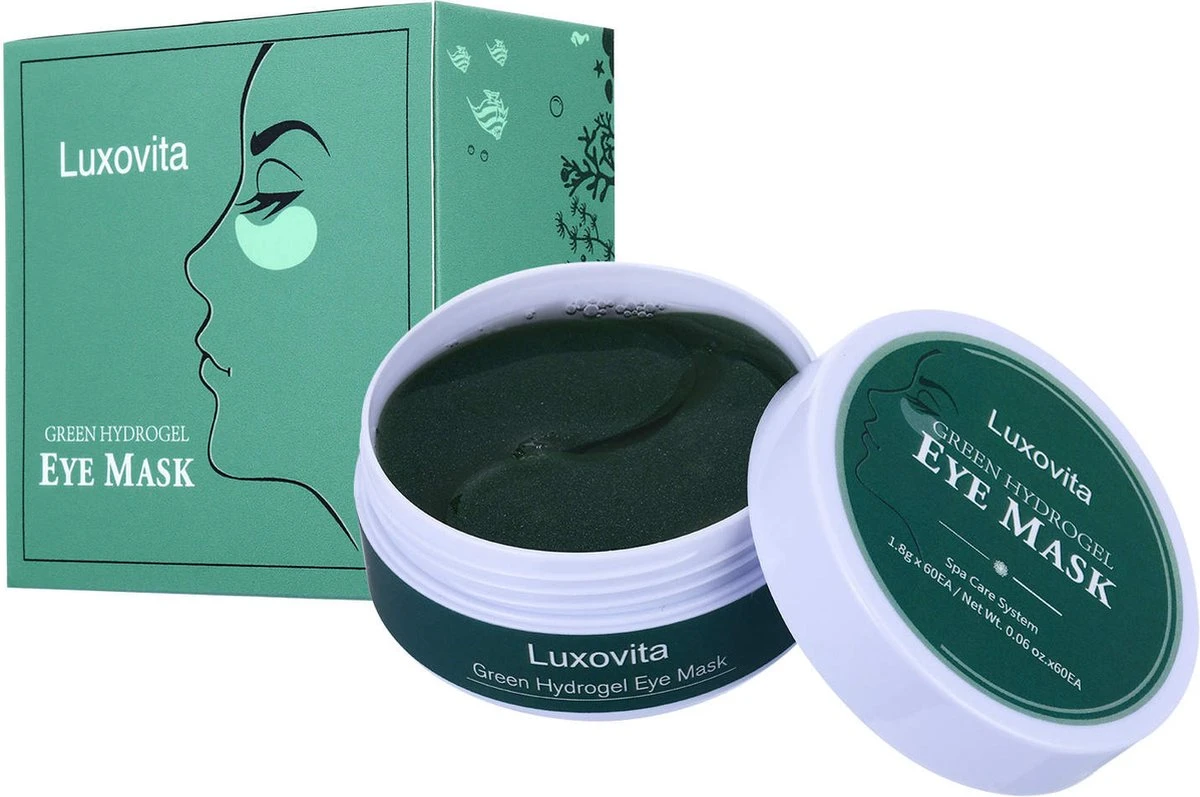 Collageen Oogmasker Luxovita - Wallen Wegwerken/Donkere Kringen/Rimpels - Hydraterend - Zeewier Oog Masker - Eye Pads - Gel Oogmaskers - 60 Stuks 1 Collageen Oogmasker Luxovita - Wallen Wegwerken/Donkere Kringen/Rimpels - Hydraterend - Zeewier Oog Masker - Eye Pads - Gel Oogmaskers - 60 Stuks