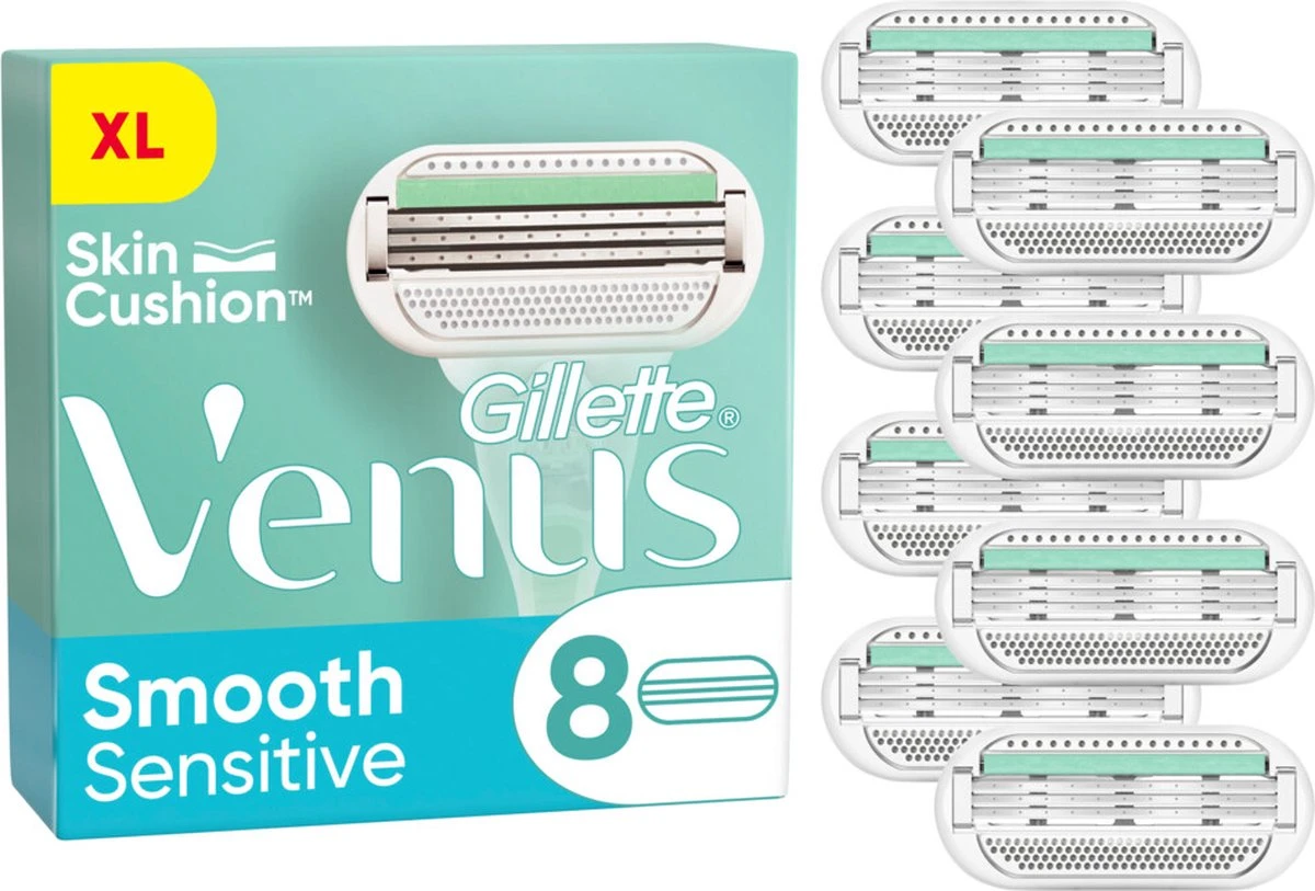 Gillette Venus Smooth - Mesjes Met Beschermende Kussentjes - 8 Navulmesjes 7 Gillette Venus Smooth - Mesjes Met Beschermende Kussentjes - 8 Navulmesjes - Afbeelding 7