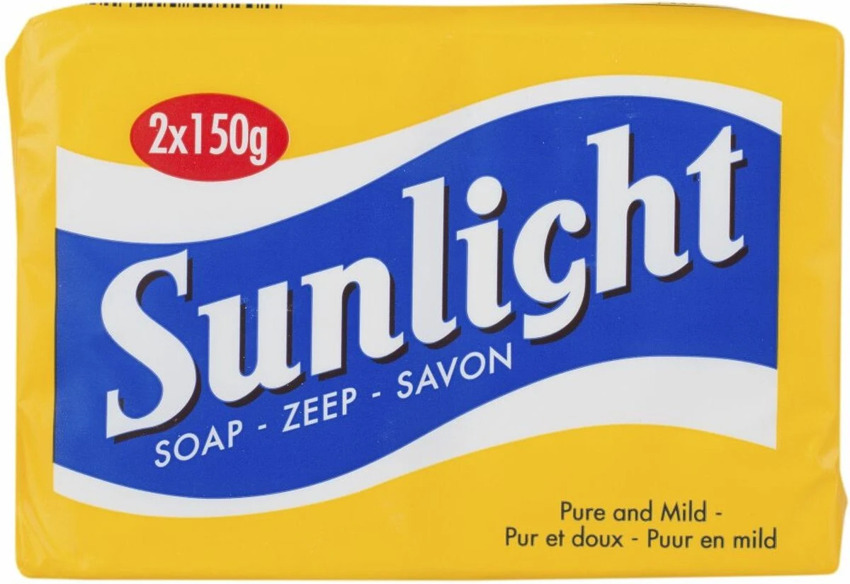 SUNLIGHT Zeep Huishoudzeep 2 X 150 G 1 SUNLIGHT Zeep Huishoudzeep 2 X 150 G