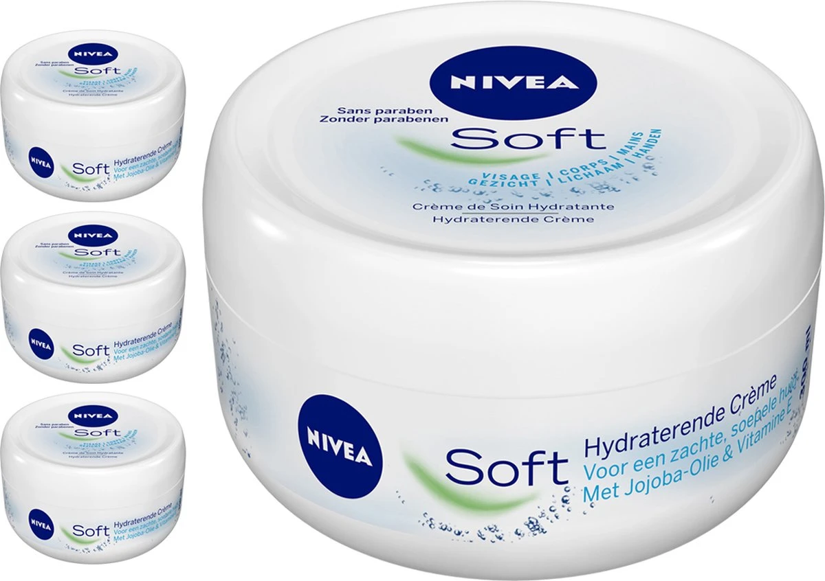 NIVEA Soft - 3 X 200 Ml - Bodycrème 1 NIVEA Soft - 3 X 200 Ml - Bodycrème