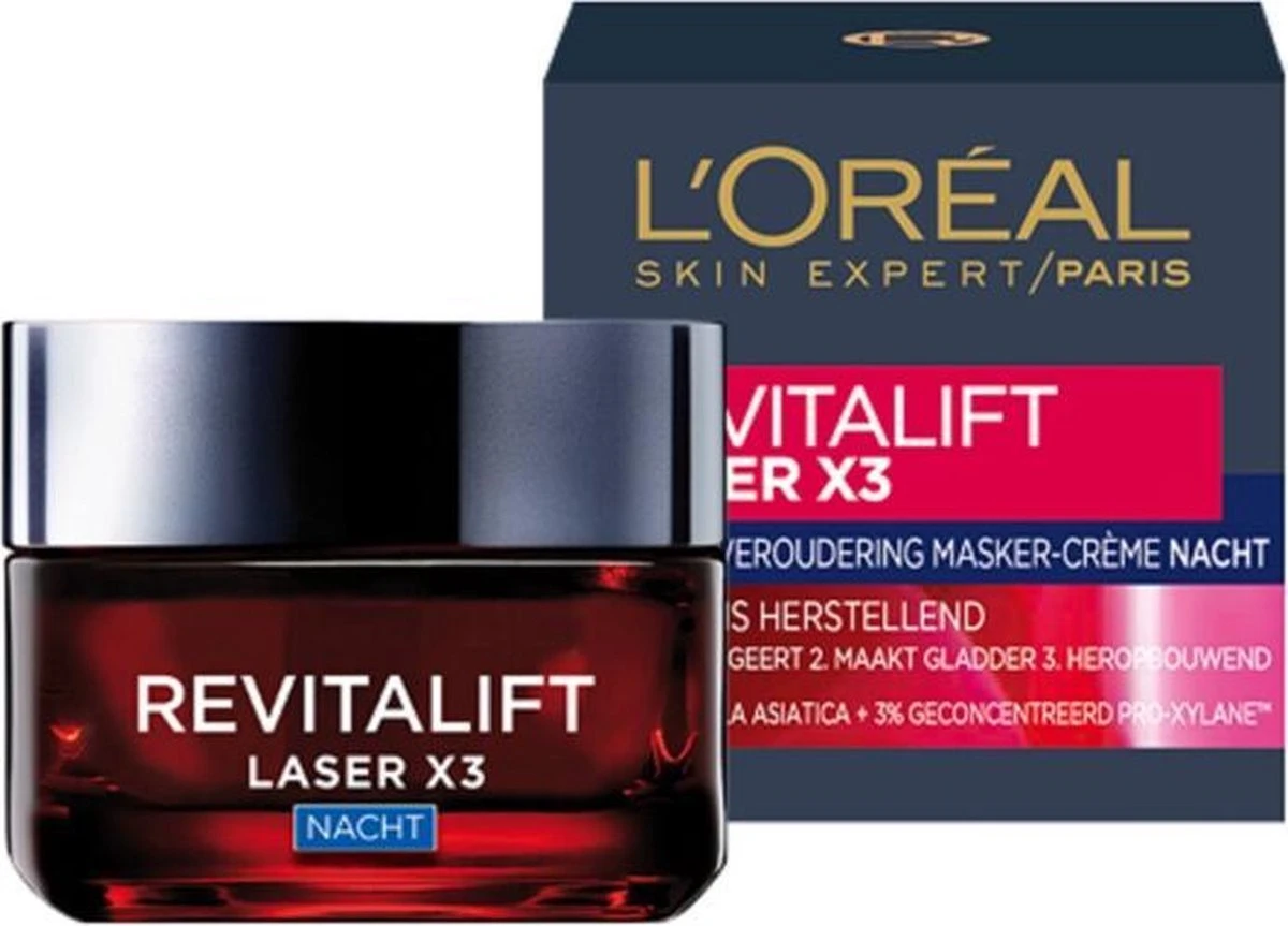 L’Oréal Paris Skin Expert Revitalift Laser X3 Anti-rimpel Nachtcrème - 50 Ml 12 L’Oréal Paris Skin Expert Revitalift Laser X3 Anti-rimpel Nachtcrème - 50 Ml - Afbeelding 12