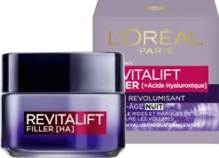 L’Oréal Paris Revitalift Filler Nachtcrème - 50 Ml - Anti Rimpel -Verzorgingsvoordeel Huis 1200x866 1