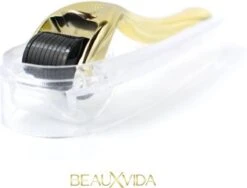 Titanium - 540 Micro-Needle 0.5mm DermaRoller | Skin Roller | Gezichts- En Huidverzorging | Huidverjonging | Steriel Verpakt | Gold Edition -Verzorgingsvoordeel Huis 1200x911