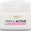 L'Oréal Paris Triple Active Dagcrème - 2 X 50 Ml - Voordeelverpakkking - Gecombineerde & Droge Huid