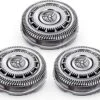 3 Scheerkoppen Geschikt Voor Philips 9000 Serie – SH90 / 52 Norelco RQ12 – Scheerhoofd – Scheermesjes - Shaving Blades