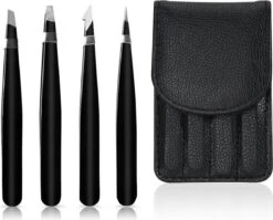 AdroitGoods Pincet Epileer Set - 4 Delig