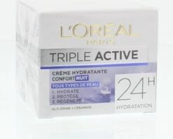 L’Oréal Paris Triple Active Nachtcrème - 50 Ml - Hydraterend -Verzorgingsvoordeel Huis 1200x968 1