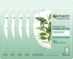 Garnier Skinactive Face Hydra Bomb Gezichtsmasker Gemengde Huid - 5 Stuks