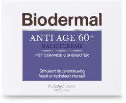 Biodermal Anti Age Nachtcrème 60+ - Nachtcrème Met Niacinamide & Sheaboter - Voedt En Hydrateert Intensief - Nachtcreme Anti Rimpel Voor Vrouwen - 50ml -Verzorgingsvoordeel Huis 1200x980 4