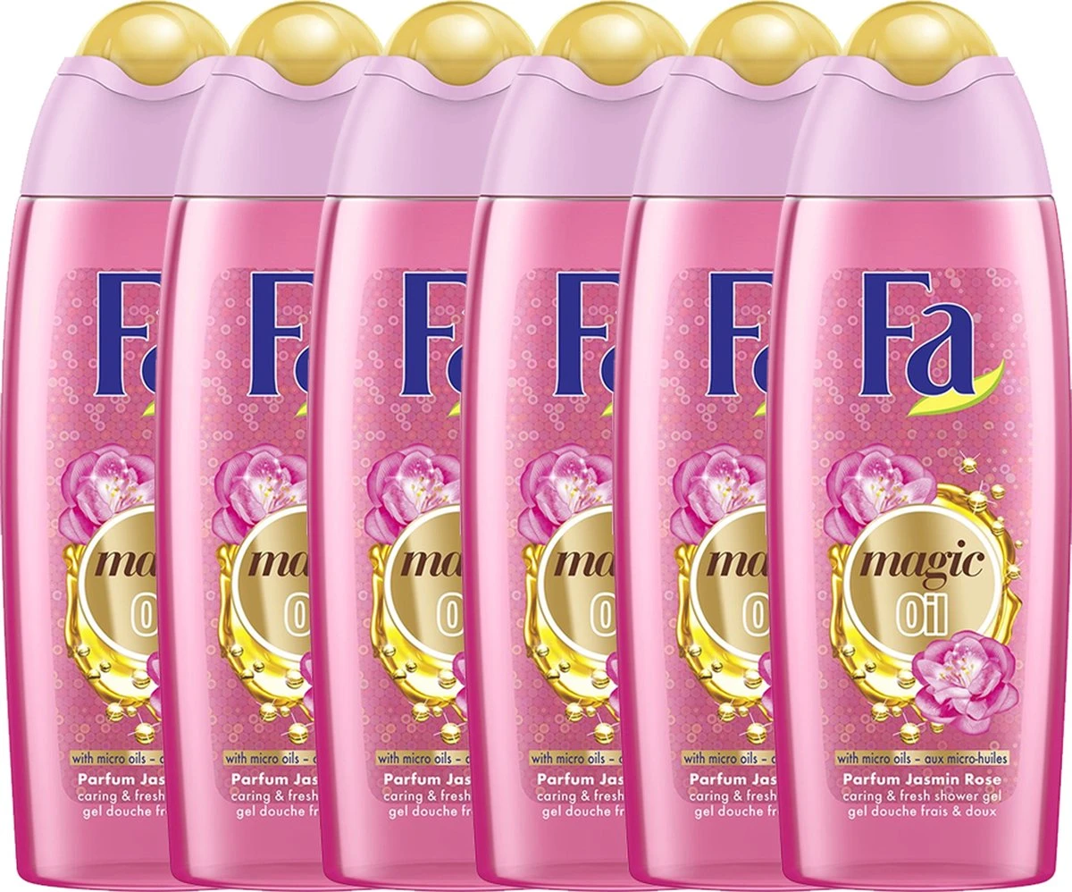 Fa Magic Oil Pink Jasmine Douchegel 6x 250ml - Grootverpakking 12 Fa Magic Oil Pink Jasmine Douchegel 6x 250ml - Grootverpakking - Afbeelding 12