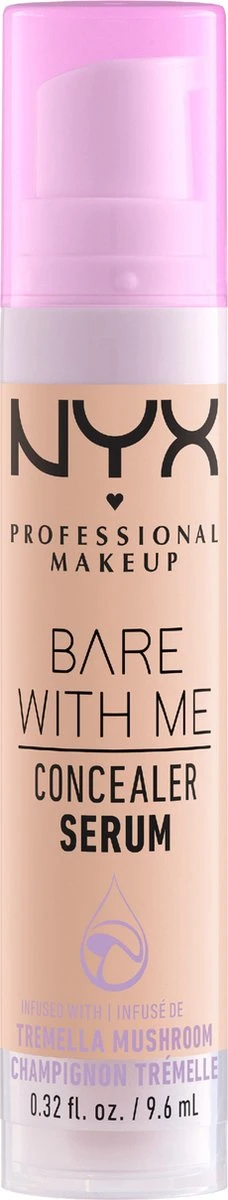 NYX Professional Makeup Bare With Me Concealer Serum - BWMCCS02 Light - Concealer - 9,6ml 1 NYX Professional Makeup Bare With Me Concealer Serum - BWMCCS02 Light - Concealer - 9,6ml
