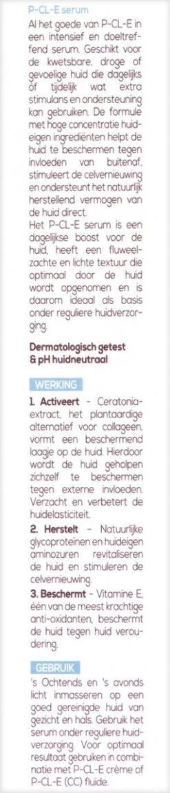 Biodermal P-CL-E Serum - Extra Ondersteuning Voor Een Gevoelige En Geïrriteerde Huid - Tube 30ml -Verzorgingsvoordeel Huis 257x1200 1