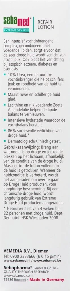 Sebamed Extreme Dry Urea Repair - Lotion 10% - Huidverzorging - 200 Ml -Verzorgingsvoordeel Huis 292x1200 3