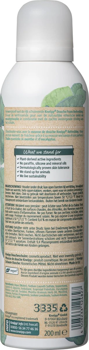 Kneipp Refreshing - Douche Foam 6 Kneipp Refreshing - Douche Foam - Afbeelding 6