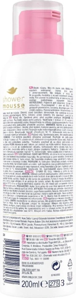 Dove Rose Oil Doucheschuim - 6 X 200 Ml - Voordeelverpakking -Verzorgingsvoordeel Huis 308x1200 5