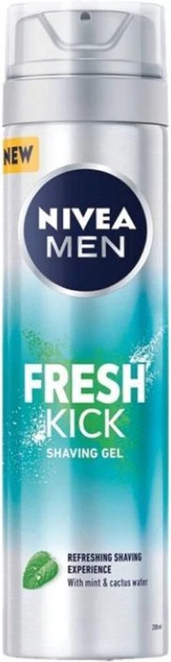 NIVEA MEN Fresh Kick Scheergel - 6 X 200 Ml - Voordeelverpakking -Verzorgingsvoordeel Huis 310x1200 6