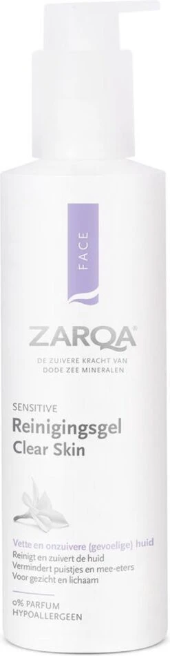 Zarqa Reinigingsgel Clear Skin 200 Ml -Verzorgingsvoordeel Huis 312x1200