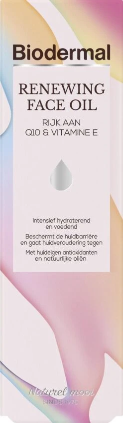 Biodermal Gezichtsolie - Renewing Face Oil Met Krachtige Huideigen Antioxidanten Q10 - Perfect Te Mengen Met Dagcrème - 30ml -Verzorgingsvoordeel Huis 350x1200 4