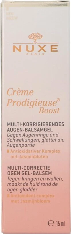 Nuxe Prodigieuse Boost Eye Gel Balm -15 Ml 29 Nuxe Prodigieuse Boost Eye Gel Balm -15 Ml -Verzorgingsvoordeel Huis 364x1200