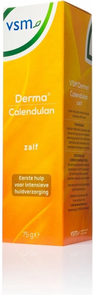VSM Derma Calendulan Zalf - 75 Gr - Verzorgingsproduct 5 VSM Derma Calendulan Zalf - 75 Gr - Verzorgingsproduct - Afbeelding 5