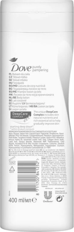 Dove Body Love Pampering Care Bodylotion - 400 Ml -Verzorgingsvoordeel Huis 386x1200