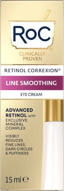RoC Retinol Correxion Line Smoothing Oogcrème -Verzorgingsvoordeel Huis 407x1200