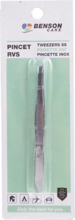 Benson Epileerpincet Schuin Roestvrij Staal -Verzorgingsvoordeel Huis 410x1200 3