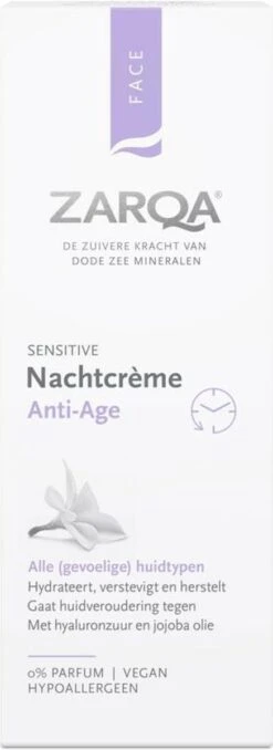 ZARQA Nachtcreme Anti-Age (hydrateert, Verstevigt En Hersteld) - 50ml