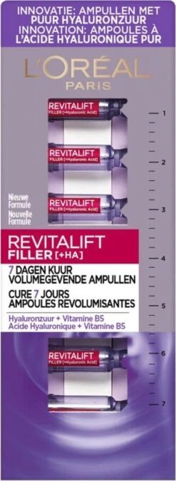 L’Oréal Paris Skin Expert Revitalift Filler Hyaluronzuur Ampullen - Kuur 7 Dagen -Verzorgingsvoordeel Huis 439x1200