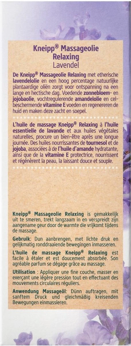 Kneipp Relaxing - Massageolie 2 Kneipp Relaxing - Massageolie - Afbeelding 2
