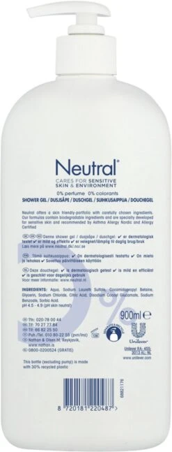 Neutral 0% Milde Showergel - 0% Parfum & 0% Kleurstoffen - 900 Ml 21 Neutral 0% Milde Showergel - 0% Parfum & 0% Kleurstoffen - 900 Ml -Verzorgingsvoordeel Huis 458x1200 4