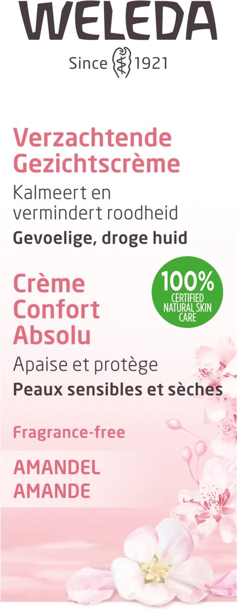 Weleda Amandel Verzachtende Gezichtscrème 2 Weleda Amandel Verzachtende Gezichtscrème - Afbeelding 2