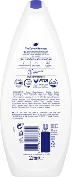 Dove Douchegel Deeply Nourishing - 6 X 225 Ml - Voordeelverpakking -Verzorgingsvoordeel Huis 491x1200 3