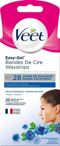 Veet - Easy-Gel Wax - Ontharingsstrips - Gezicht - Gevoelige Huid - 2 X 20 Stuks -Verzorgingsvoordeel Huis 492x1200 9