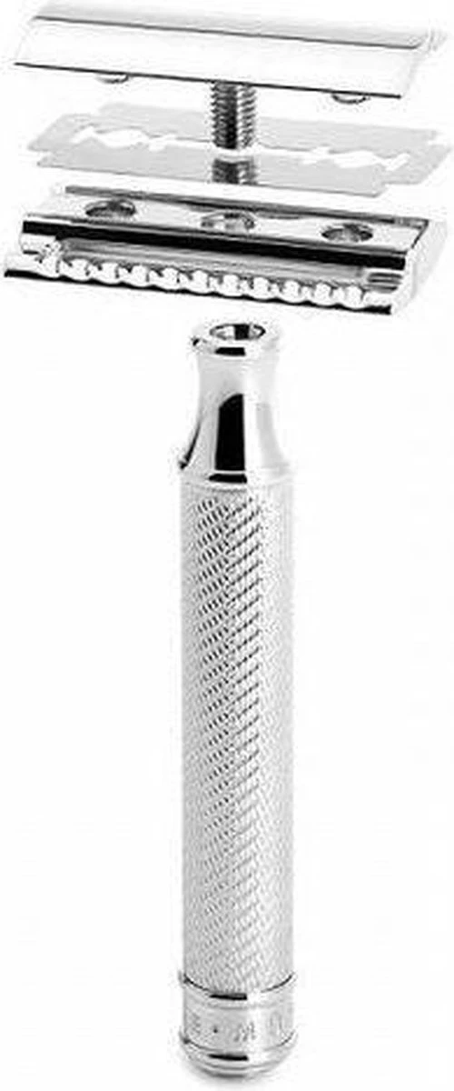 Muhle Double Edge Safety Razor Klassiek Scheermes - Chroom - Dichte Kam 8 Muhle Double Edge Safety Razor Klassiek Scheermes - Chroom - Dichte Kam - Afbeelding 8