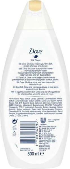 Dove Silk Douchegel - 6 X 500ml - Voordeelverpakking -Verzorgingsvoordeel Huis 502x1200 4