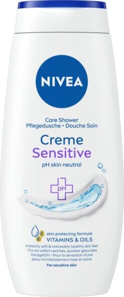 NIVEA Douche Crème Sensitive - 250 Ml - Douchecrème - 6 St - Voordeelverpakking -Verzorgingsvoordeel Huis 503x1200 3
