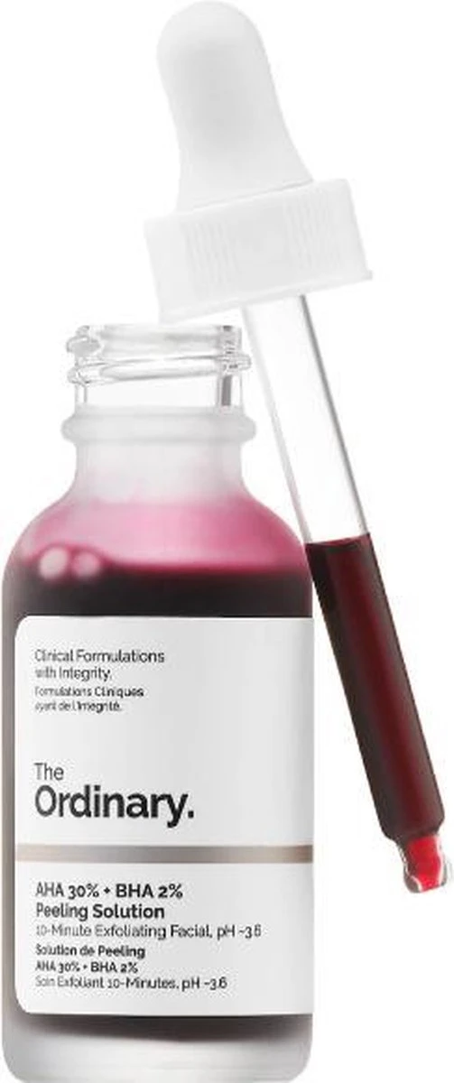 The Ordinary Exfoliant Peeling AHA 30% - BHA 2% - Vitamine B5 - Serum - 30 Ml 16 The Ordinary Exfoliant Peeling AHA 30% - BHA 2% - Vitamine B5 - Serum - 30 Ml - Afbeelding 16