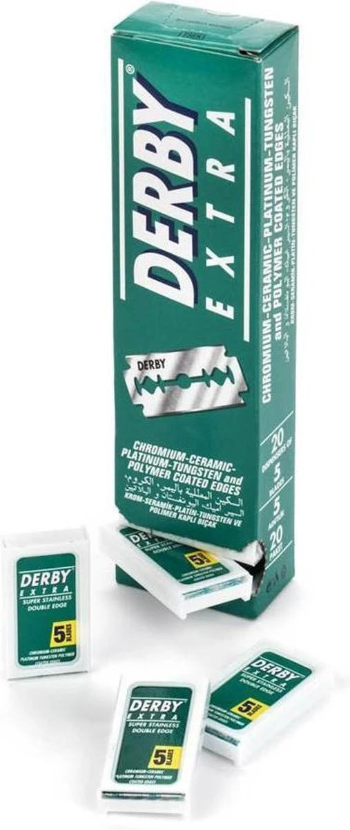 Derby Professional Double Razor Blades Scheermesjes - 100 Stuks 1 Derby Professional Double Razor Blades Scheermesjes - 100 Stuks