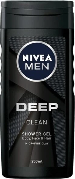 NIVEA MEN DEEP Clean Shower Gel - 6 X 250 Ml - Voordeelverpakking - Douchegel -Verzorgingsvoordeel Huis 508x1200