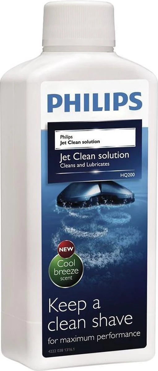 Philips HQ200/50 - Jet Clean-reinigingsoplossing - 1 Flesje 1 Philips HQ200/50 - Jet Clean-reinigingsoplossing - 1 Flesje