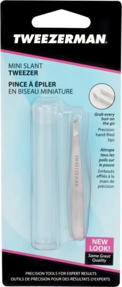 Tweezerman - Mini Slant Tweezer - Klassiek RVS - Pincet -Verzorgingsvoordeel Huis 513x1200 10