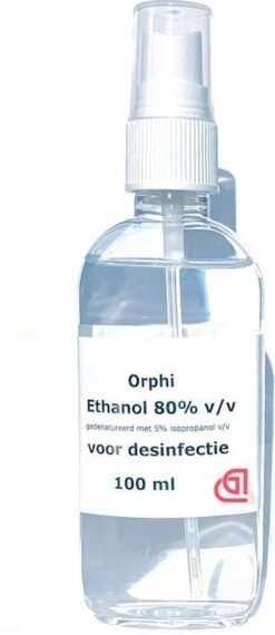 Dermarolling Desinfectie Spray Alcohol 80% - 100ml. Met Spray Kop. (kopie)
