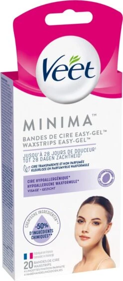 Veet Ontharingsstrips - Gezicht - Hypoallergene Minima - 20 Stuks -Verzorgingsvoordeel Huis 525x1200 2